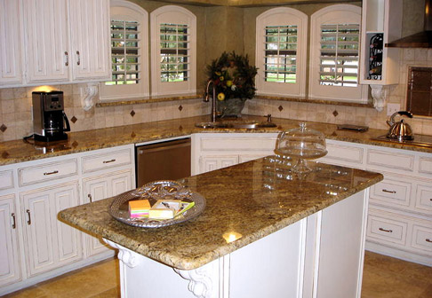 White cabinets after painting