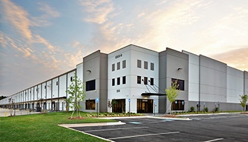 the exterior of a warehouse 