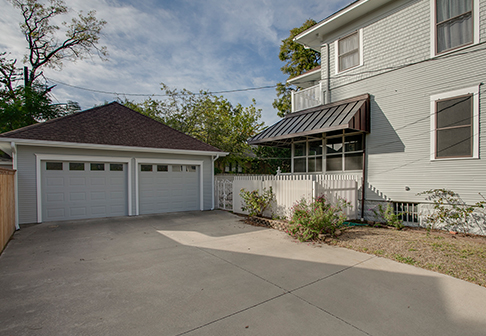 Repainted garage