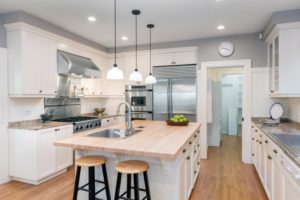 modern kitchen after painting kitchen cabinets